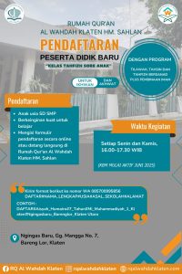 KELAS TAHFIZH SORE ANAK